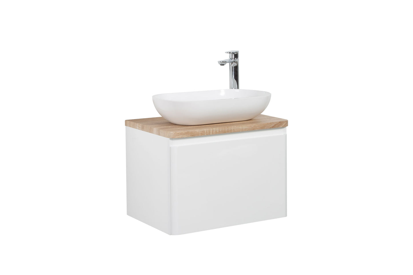 Lazio Single Drawer Vanity 600mm - basin excluded