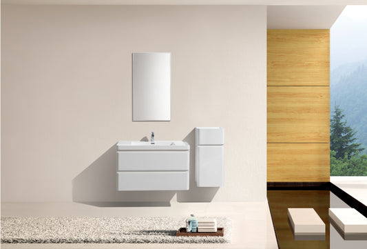 Milan Double Drawer Vanity, Top and Basin 900mm