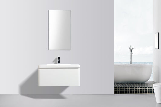 Milan Single Drawer Vanity 900mm - basin excluded